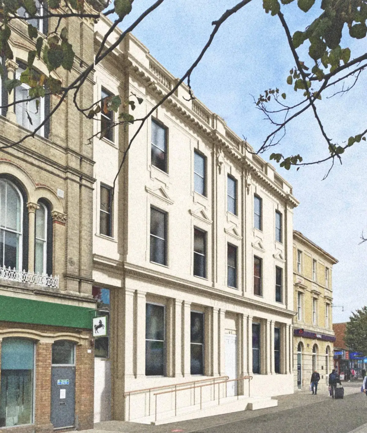 Artistic impression of how the former Post Office will look following the building restoration works. (Image Chaplin + Farrant)