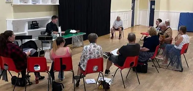 Figure 4 – Rehearsals taking place