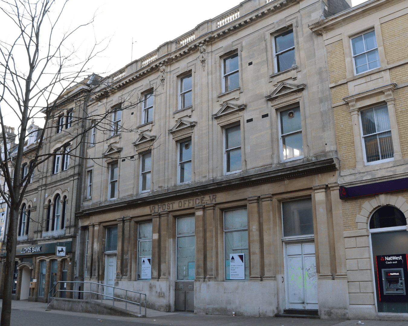 Figure 1: Former Post Office, 2019 prior to conservation repairs commencing on site (Image courtesy Kate Ellis)