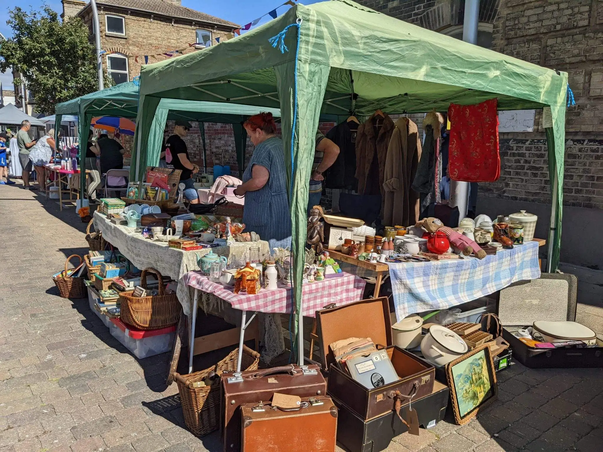 Figure 3 – Images showing the variety of stalls available through the craft fayre on Claremont Road