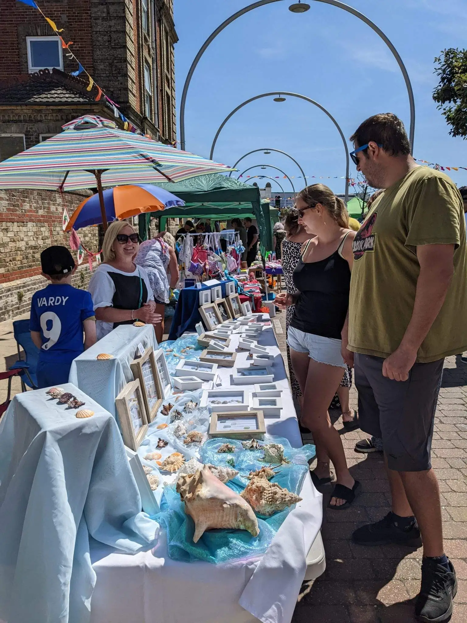 Figure 3b – Images showing the variety of stalls available through the craft fayre on Claremont Road