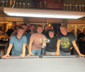 A pool team won the winter knockout cup