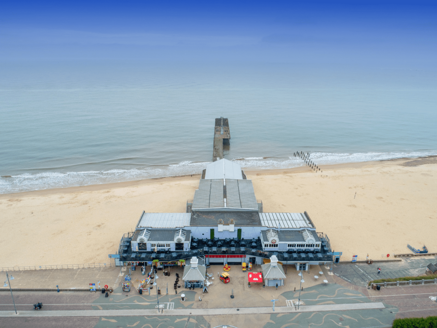 Ariel view of the Claremont Pier