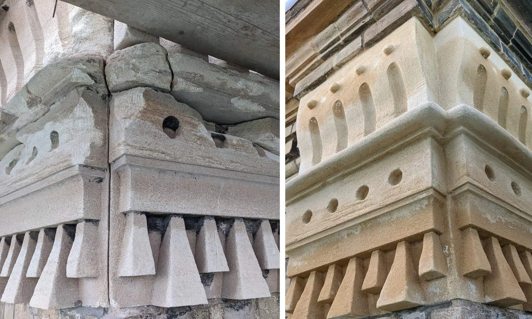 restoration work before and after