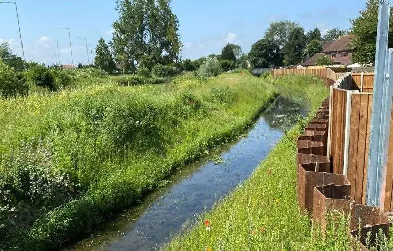 Velda Close Flood Defence Scheme. Credit: CPE