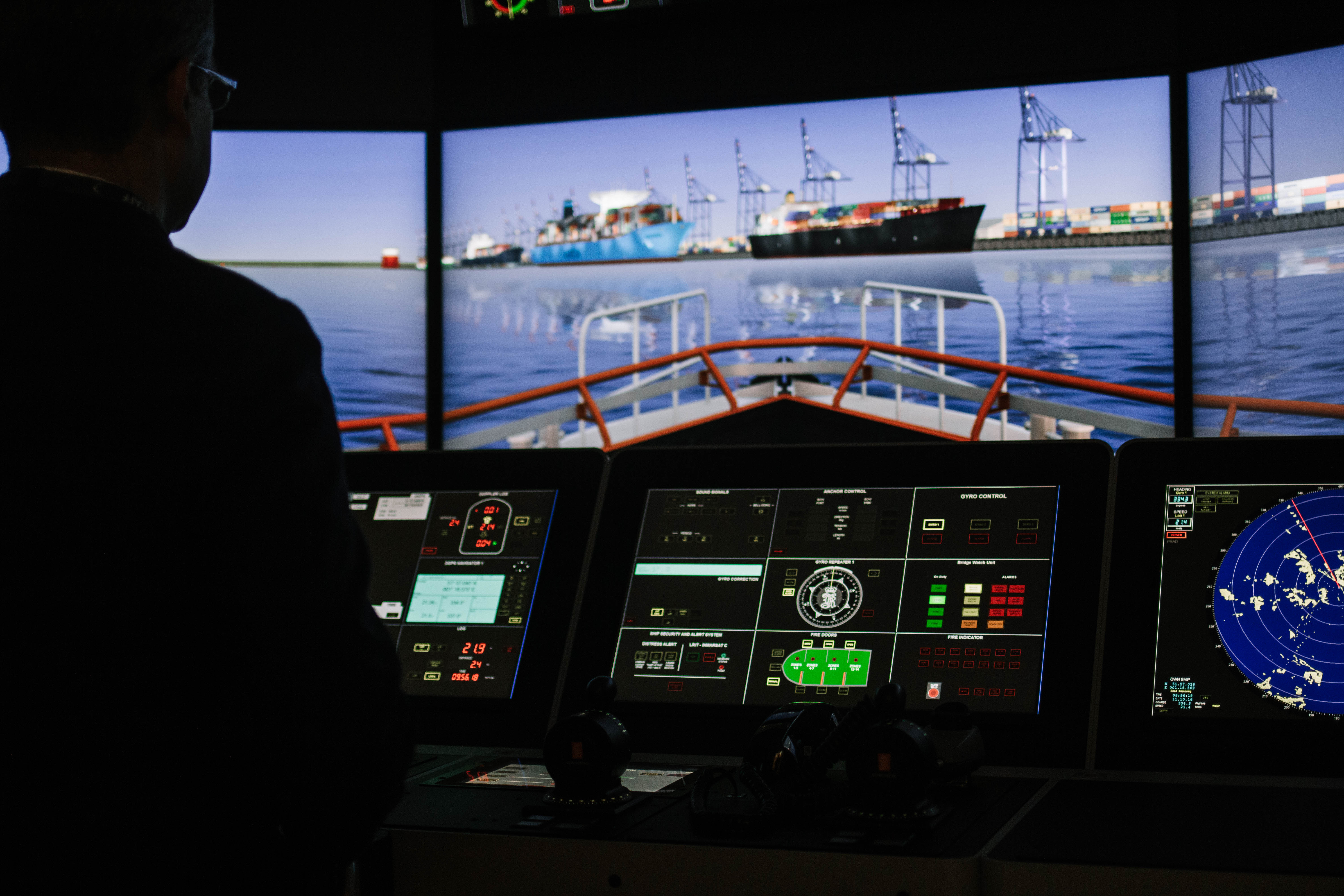 Maritime Simulator. Credit: East Coast College Maritime Simulator. Credit: East Coast College